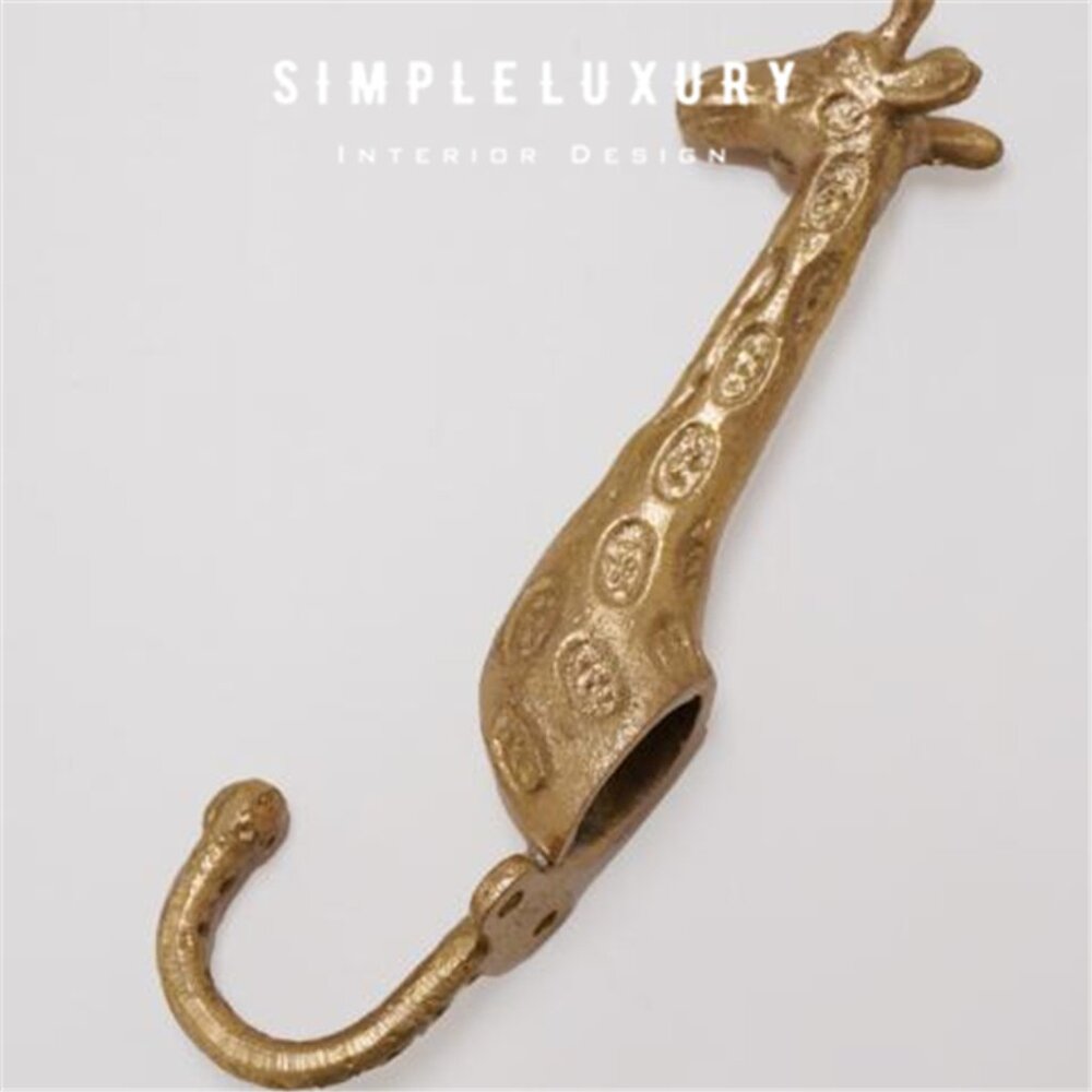 Brand New Doing Goods Gloria Giraffe Brass Coat Hook | Gold Nursery
